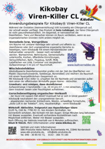 Kikobay Viren-Killer CL Flyer Rueckseite