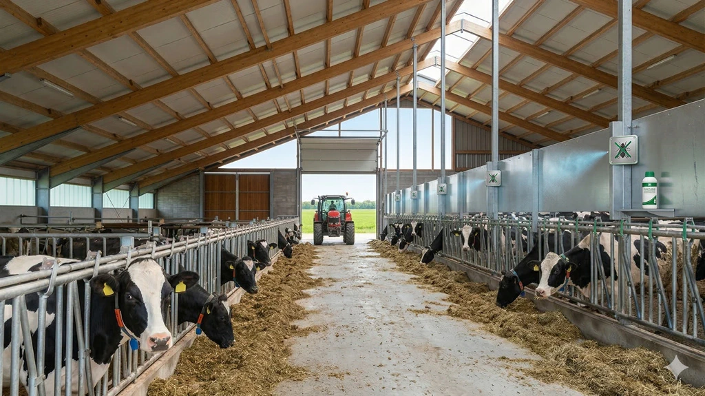 Bio-Betrieb-Kuhstall_Ki | Profi-Produkte für die Schädlingsbekämpfung Grisamethrin Pyrethrum Grisamethrin Pyrethrum Anwendungsbeispiel Bio-Betriebe